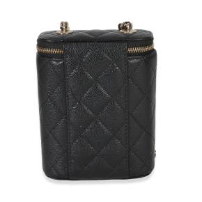 Chanel  Quilted Small Caviar Vertical Coco Beauty Vanity Case 2