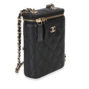 Chanel  Quilted Small Caviar Vertical Coco Beauty Vanity Case 3
