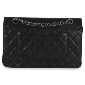 Chanel Black Quilted Lambskin Medium Classic Double Flap Bag 2