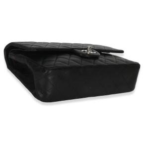 Chanel Black Quilted Lambskin Medium Classic Double Flap Bag 6