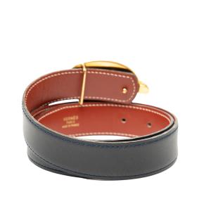 Hermes Brown/Tan Box Calf Chaine d Ancre Reversible Belt 65 3