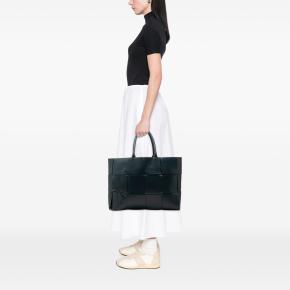 Bottega Veneta Blue Large Leather Intrecciato The Arco Tote 9