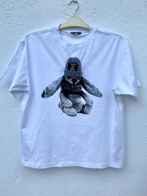 Balenciaga Teddy Bear In Beanie T-Shirt 2