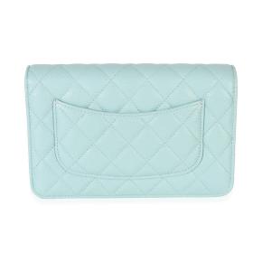 Chanel  Quilted Caviar Classic Wallet On Chain 2