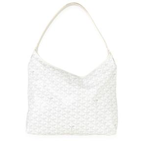Goyard White Goyardine Canvas Boheme Hobo 2