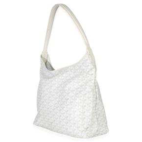 Goyard White Goyardine Canvas Boheme Hobo 4