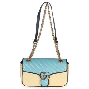 Gucci Calfskin Matelasse Diagonal Torchon Small GG Marmont Bag 5