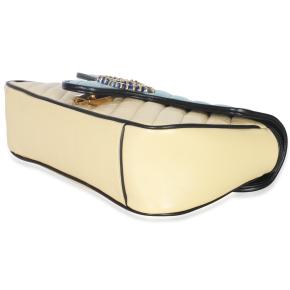 Gucci Calfskin Matelasse Diagonal Torchon Small GG Marmont Bag 7