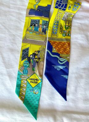 Hermes Printed Silk Twily 3