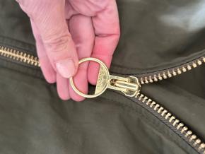 Barbour Olive green Zip Front Jacket 12