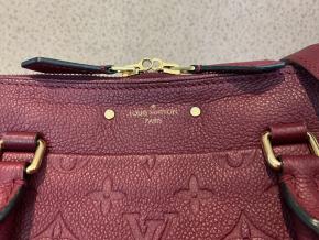 Louis Vuitton Burgundy Speedy Bandouliere Handbag 25 12