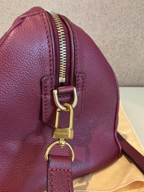 Louis Vuitton Burgundy Speedy Bandouliere Handbag 25 4
