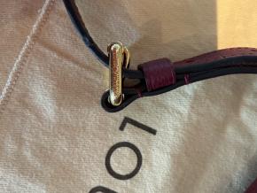 Louis Vuitton Burgundy Speedy Bandouliere Handbag 25 13