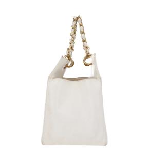 Chanel White Caviar Grand Shopping Tote 6