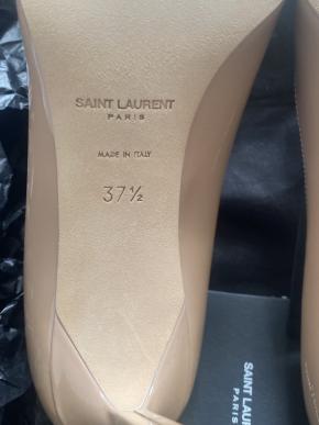 Saint Laurent Beige Patent Pumps 7