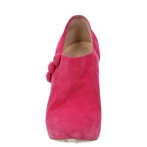Christian Louboutin Fuxia C’est Moi Suede Ankle Boots 3