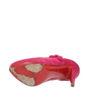 Christian Louboutin Fuxia C’est Moi Suede Ankle Boots 9