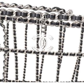 Chanel Collector's Silver Metal Supermarket Shopping Basket Bag 6