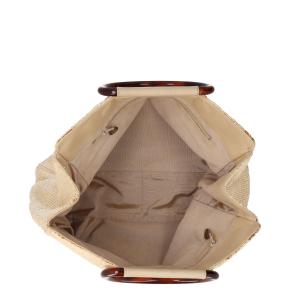 Chanel Raffia CC Top Handle Bag 7