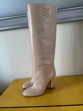 Fendi Beige Leather Boots 9