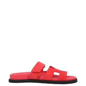 Hermes Chypre Rose Vermillon Sandals 5