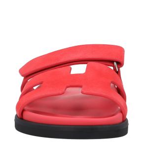 Hermes Chypre Rose Vermillon Sandals 9