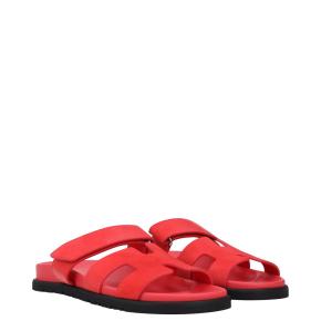 Hermes Chypre Rose Vermillon Sandals 11