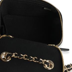Chanel  Quilted Lambskin Camellia Bow Chain Mini Vanity Case 6