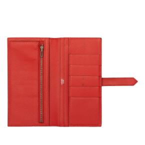 Hermes Rouge Pivoine Epsom Bearn Wallet 4