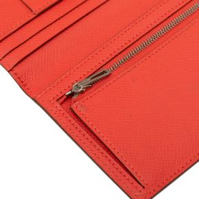 Hermes Rouge Pivoine Epsom Bearn Wallet 8