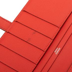 Hermes Rouge Pivoine Epsom Bearn Wallet 9
