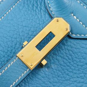 Hermes Blue Jean Clemence Birkin Retourne 35 11