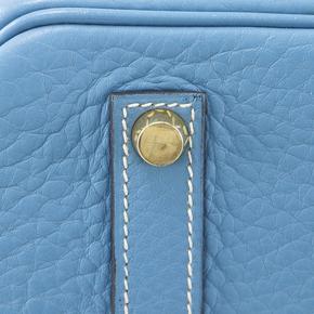 Hermes Blue Jean Clemence Birkin Retourne 35 13