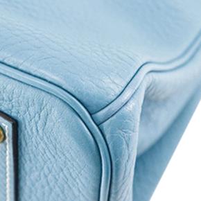 Hermes Blue Jean Clemence Birkin Retourne 35 14