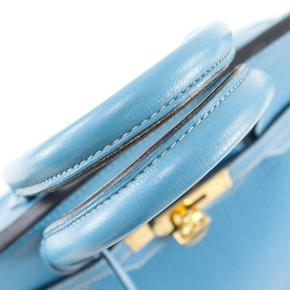 Hermes Blue Jean Clemence Birkin Retourne 35 18