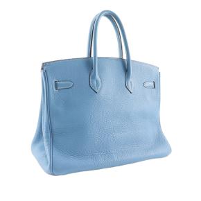 Hermes Blue Jean Clemence Birkin Retourne 35 3
