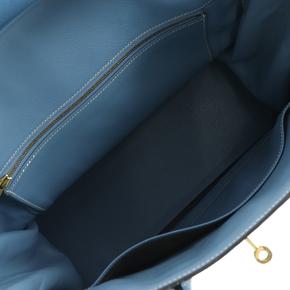 Hermes Blue Jean Clemence Birkin Retourne 35 4