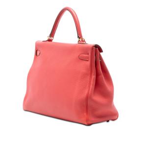 Hermes Rose Jaipur Togo Kelly II Retourne 35 2