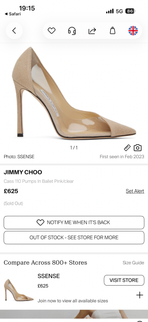 Jimmy Choo Nude Heeled Pumps 2