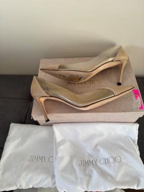 Jimmy Choo Nude Heeled Pumps 7