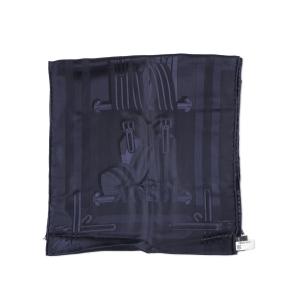 Hermès Blue Les Sangles Stole 180x43 cms 12