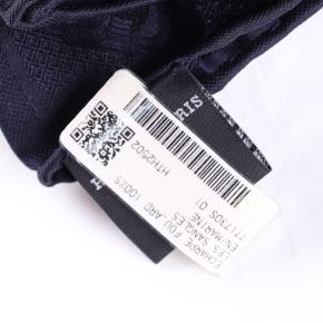 Hermès Blue Les Sangles Stole 180x43 cms 8