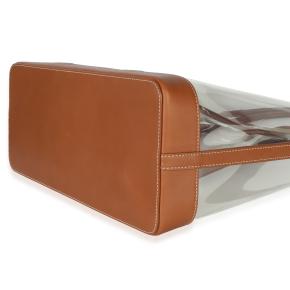 Saint Laurent Brown Calfskin Vinyl Cabas Tote 6