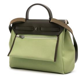 Hermes Green Toile Herbag Zip 31 2