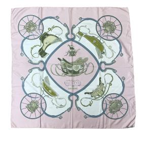 Hermes Pink Springs Silk Scarf 90 2