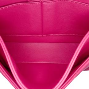 Chanel Pink Medium Classic Chevron Lambskin Double Flap 4