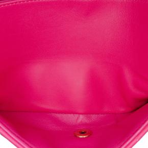 Chanel Pink Medium Classic Chevron Lambskin Double Flap 5