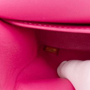 Chanel Pink Medium Classic Chevron Lambskin Double Flap 9