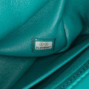 Chanel Blue Mini Square Classic Lambskin Single Flap 6