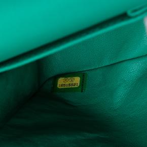 Chanel Green Medium Classic Lambskin Double Flap 6